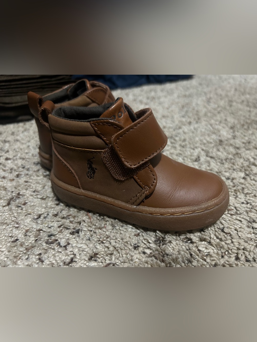 POLO Ralph Lauren CAMDYN EZ (Toddler) Chukka Boot, Brown, Size 6